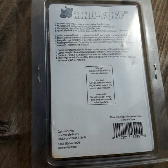 RINO-TUFF Push-N-Load 3 Blade Replacement Blades Pack of 11 Open Package - Picture 2 of 2